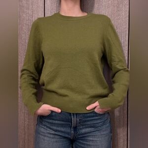 Sisley Olive Crew Neck Sweater